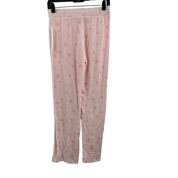 Aqua Lounge Set Pink All Over Star Print New Size Large - Picture 5 of 6